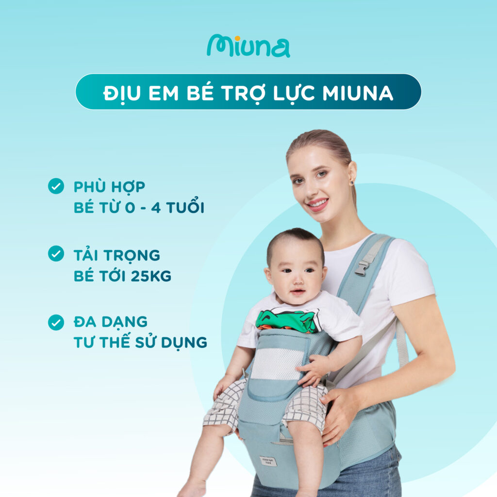 Sử dụng địu em bé để giảm tình trạng đau lưng sau sinh