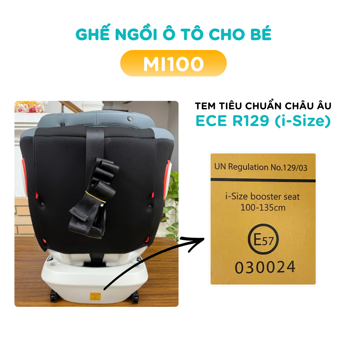 Chọn ghế ngồi oto cho bé đạt tiêu chuẩn an toàn đáng tin cậy