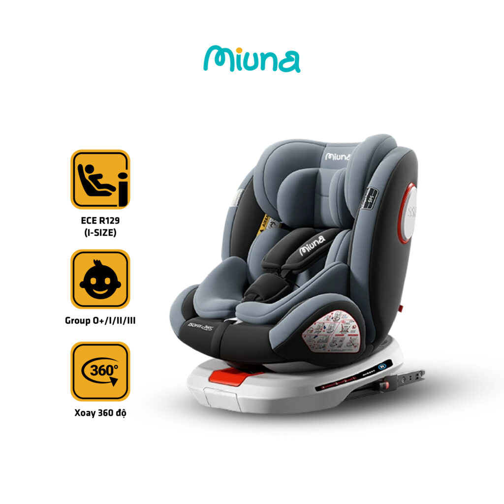 Giới thiệu tổng quan về ghế ngồi ô tô cho bé Miuna Mi100