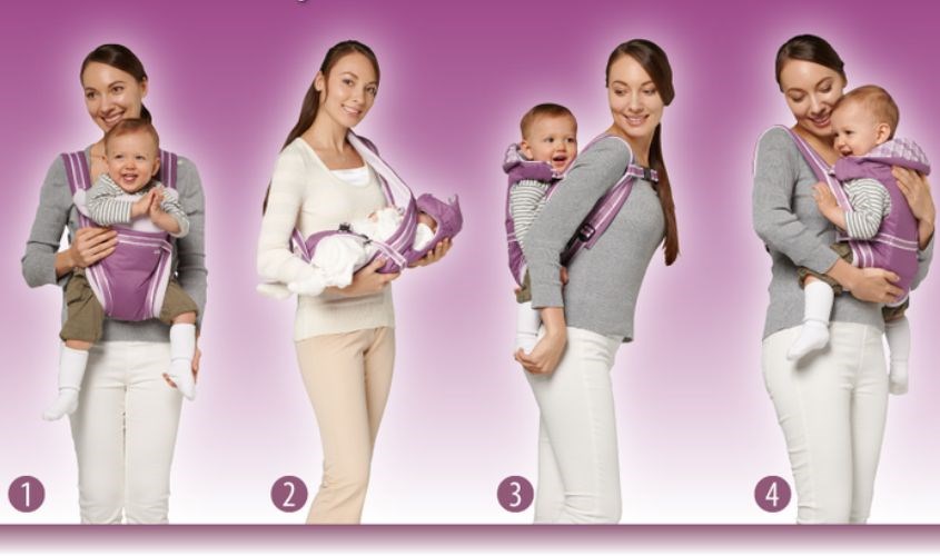 cách dùng địu em bé đúng