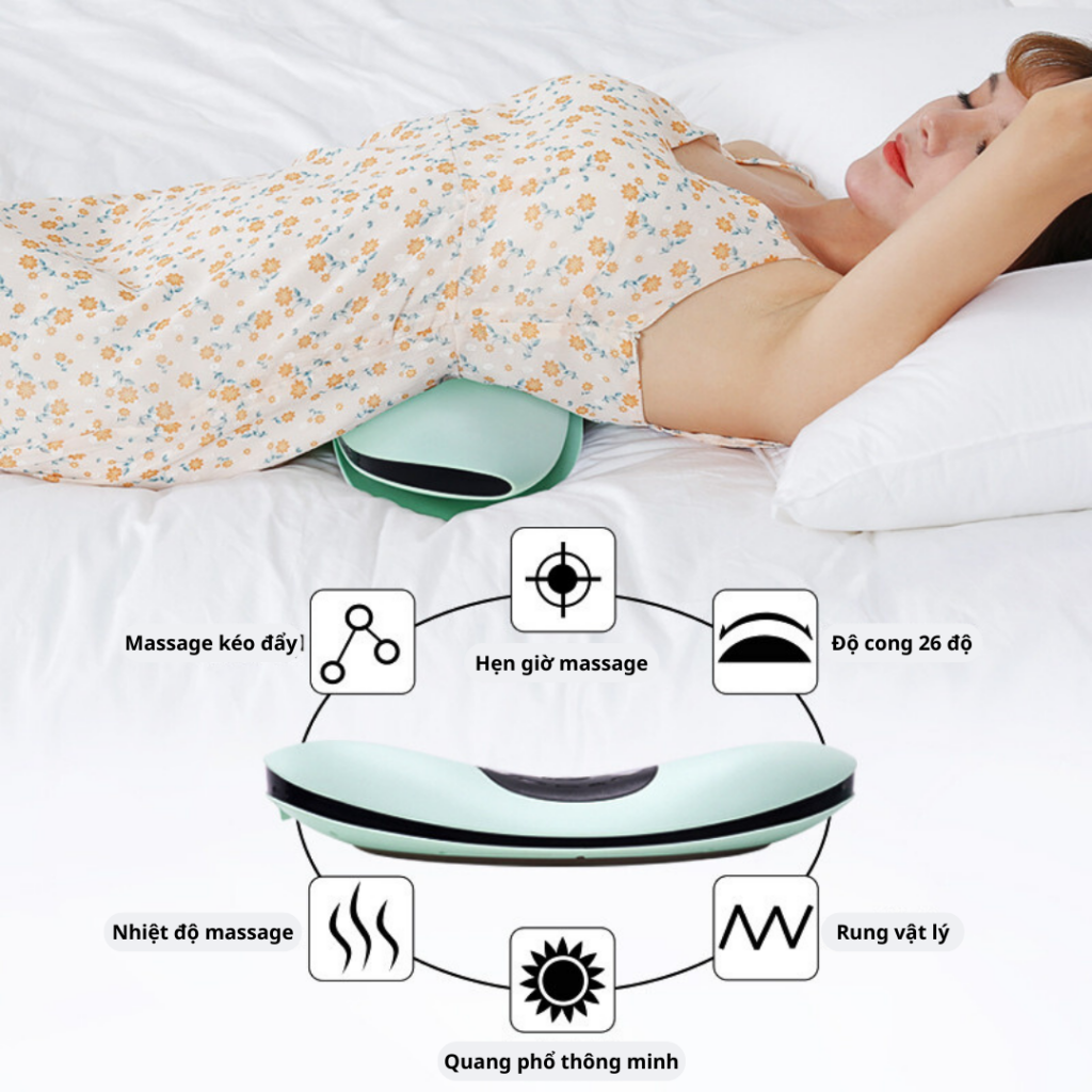 Sử dụng máy massage lưng để thư giãn giảm đau lưng sau sinh