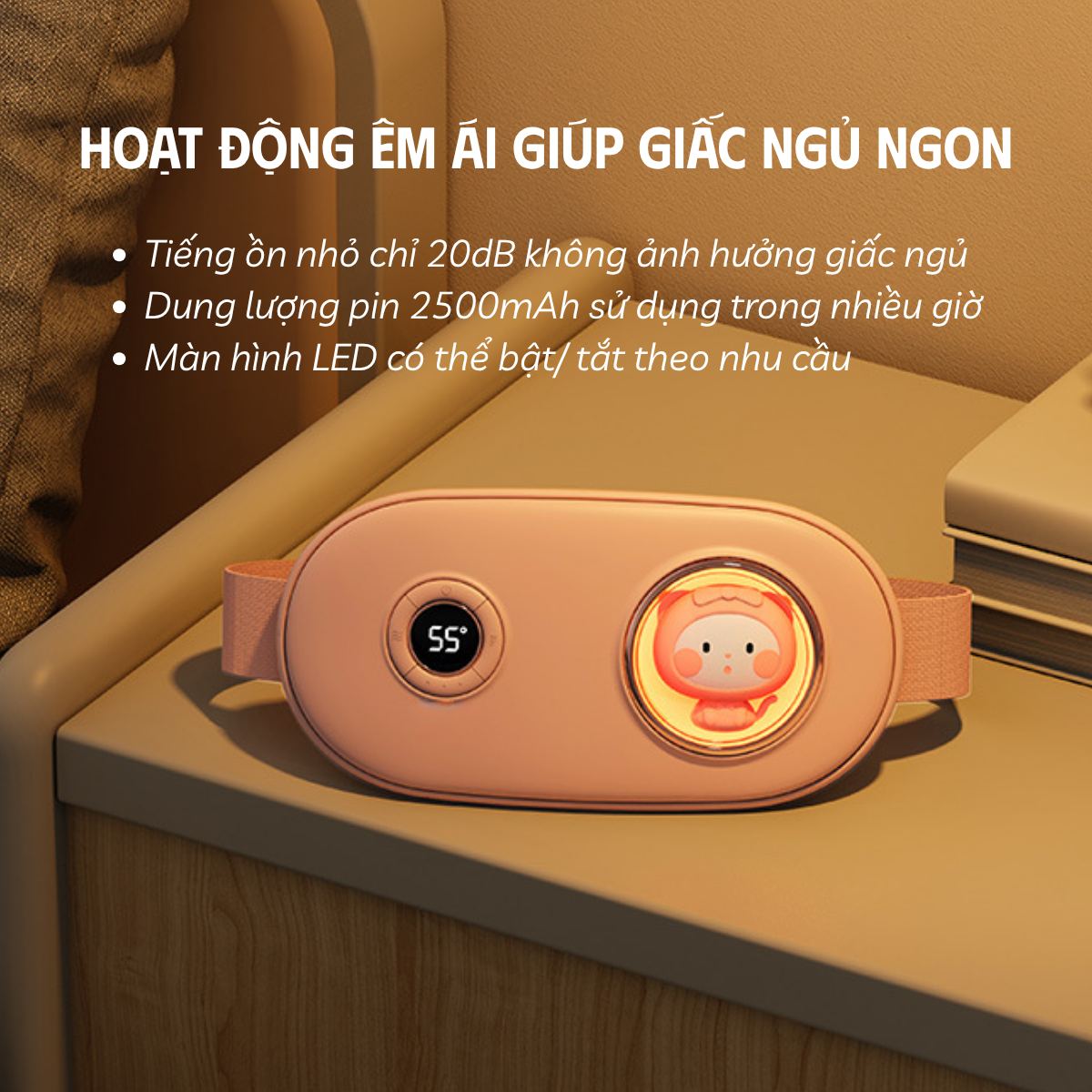 Máy massage giảm đau bụng kinh Belly Warmer - Bản cao cấp - Ảnh 7