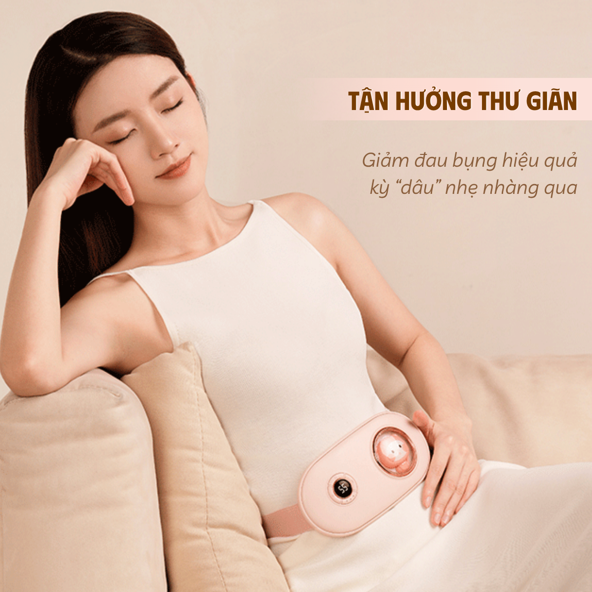Máy massage giảm đau bụng kinh Belly Warmer - Bản cao cấp - Ảnh 8