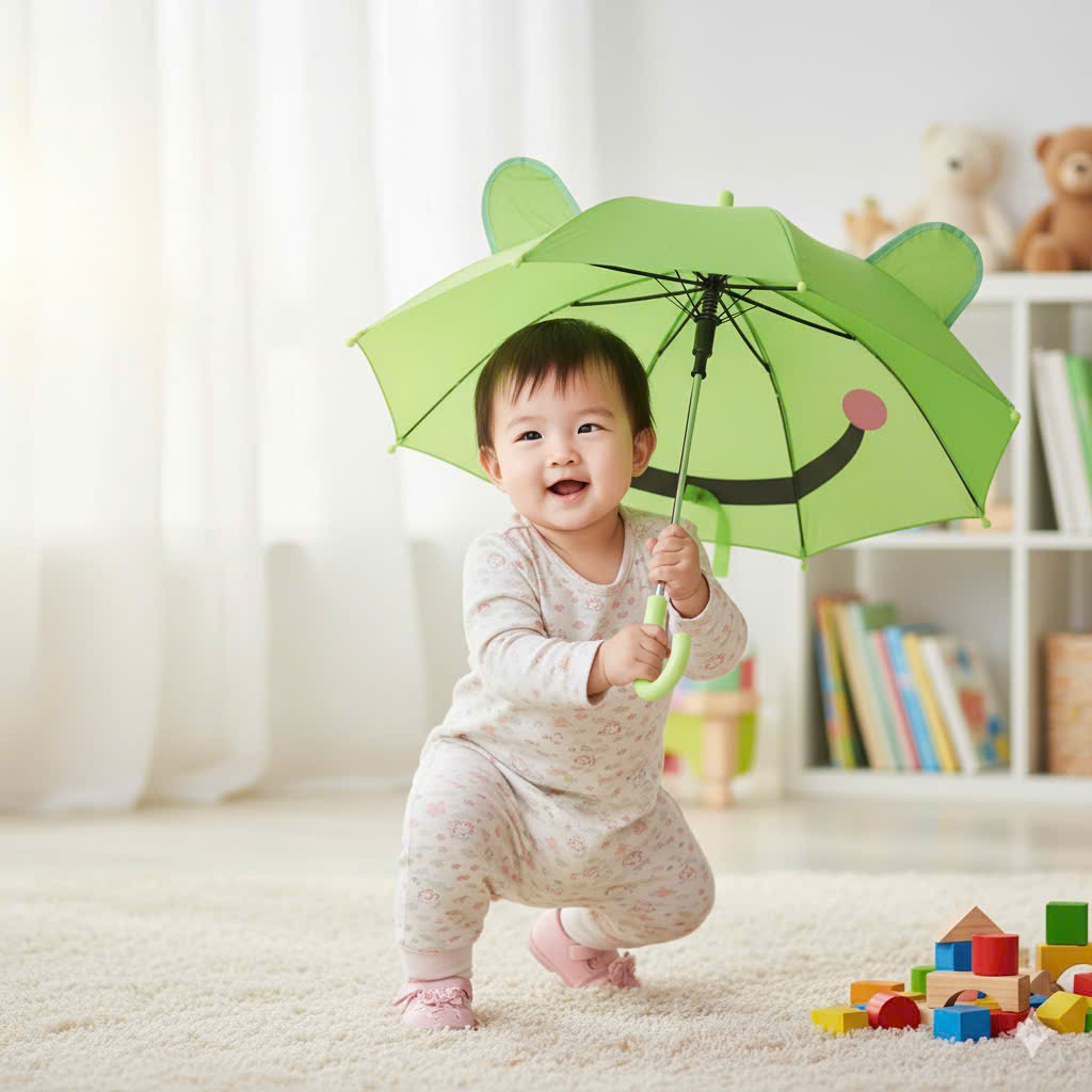 Lưu ý khi sử dụng ô dù cho bé