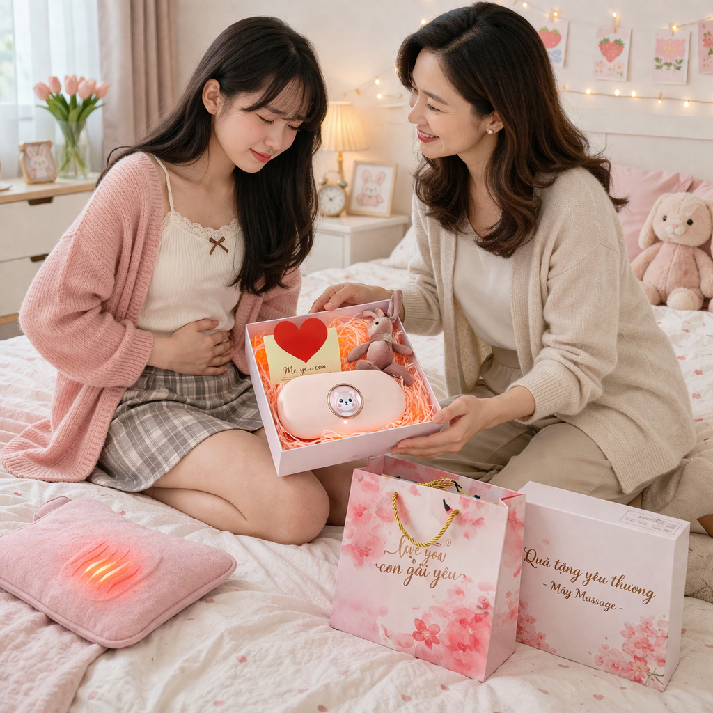 Món quà ý nghĩa tặng bé gái tuổi dậy thì - Máy massage bụng kinh