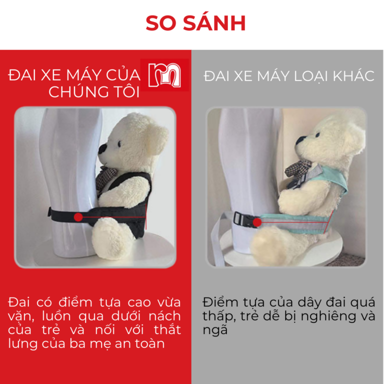 chọn đúng đai đi xe máy an toàn cho bé