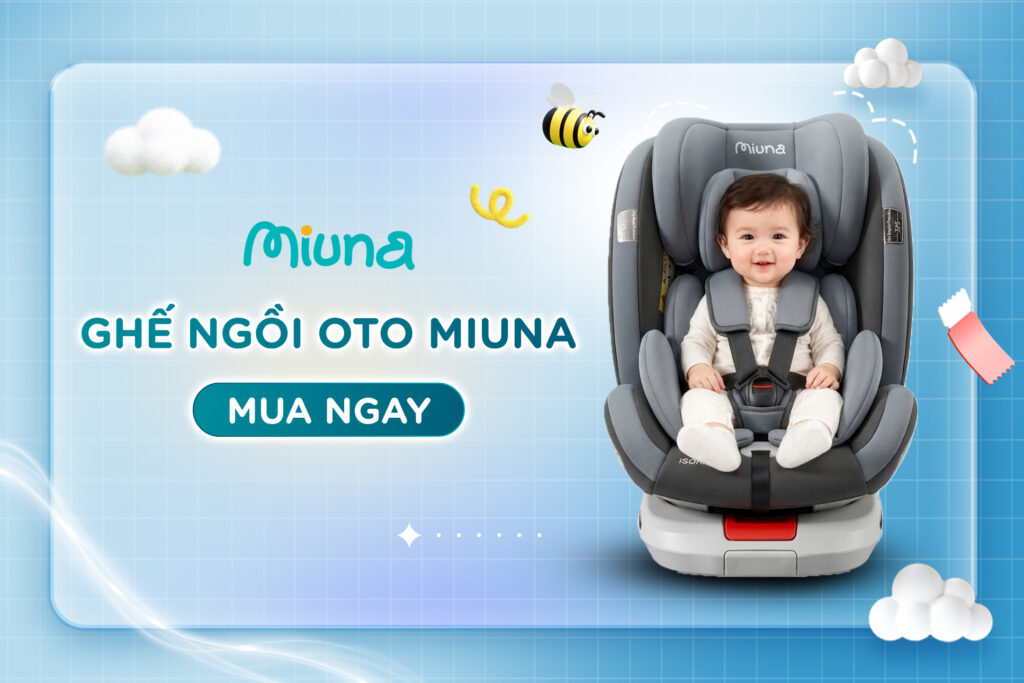 chọn ghế ngồi ô tô miuna làm quà 1/6 cho bé 