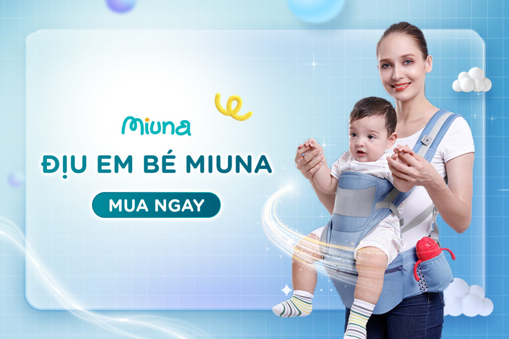 Mua địu em bé làm quà 1/6 cho bé