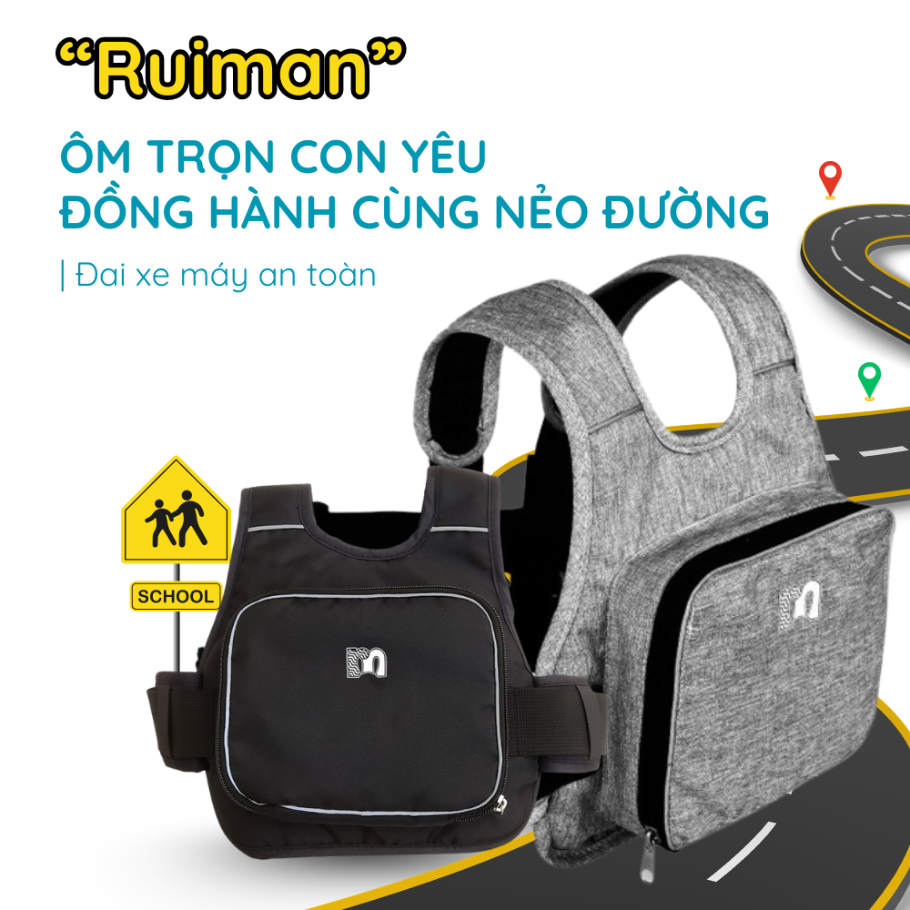 Đai đi xe máy cho bé bảo vệ con trên mọi nẻo đường